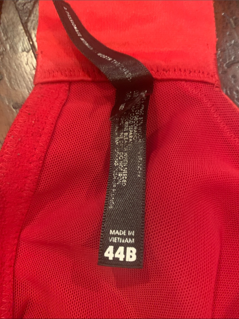 44B Torrid Curve Bra with Lace-Up Front in Red - Picture 3 of 4
